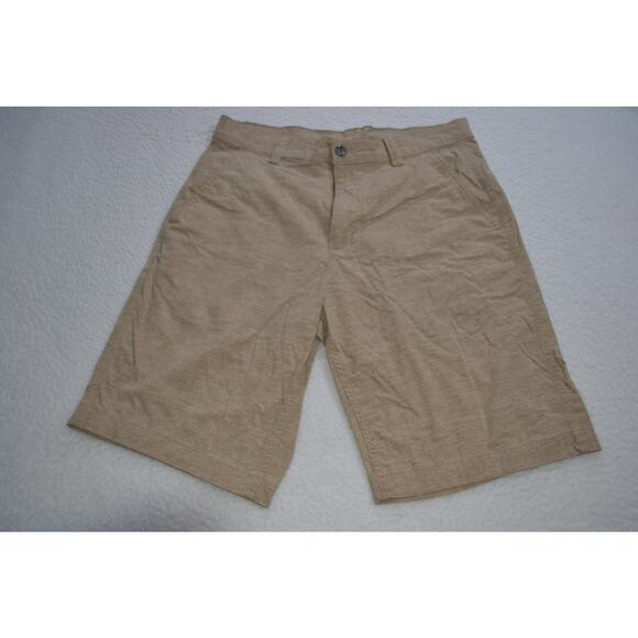Eddie Bauer Golf Shorts Camping Hiking Mens Size 30 Wicking Performance Tan - Picture 2 of 8